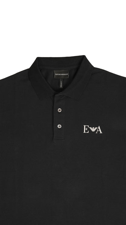 Emporio Armani EA7 Crna Majica na Kragnu