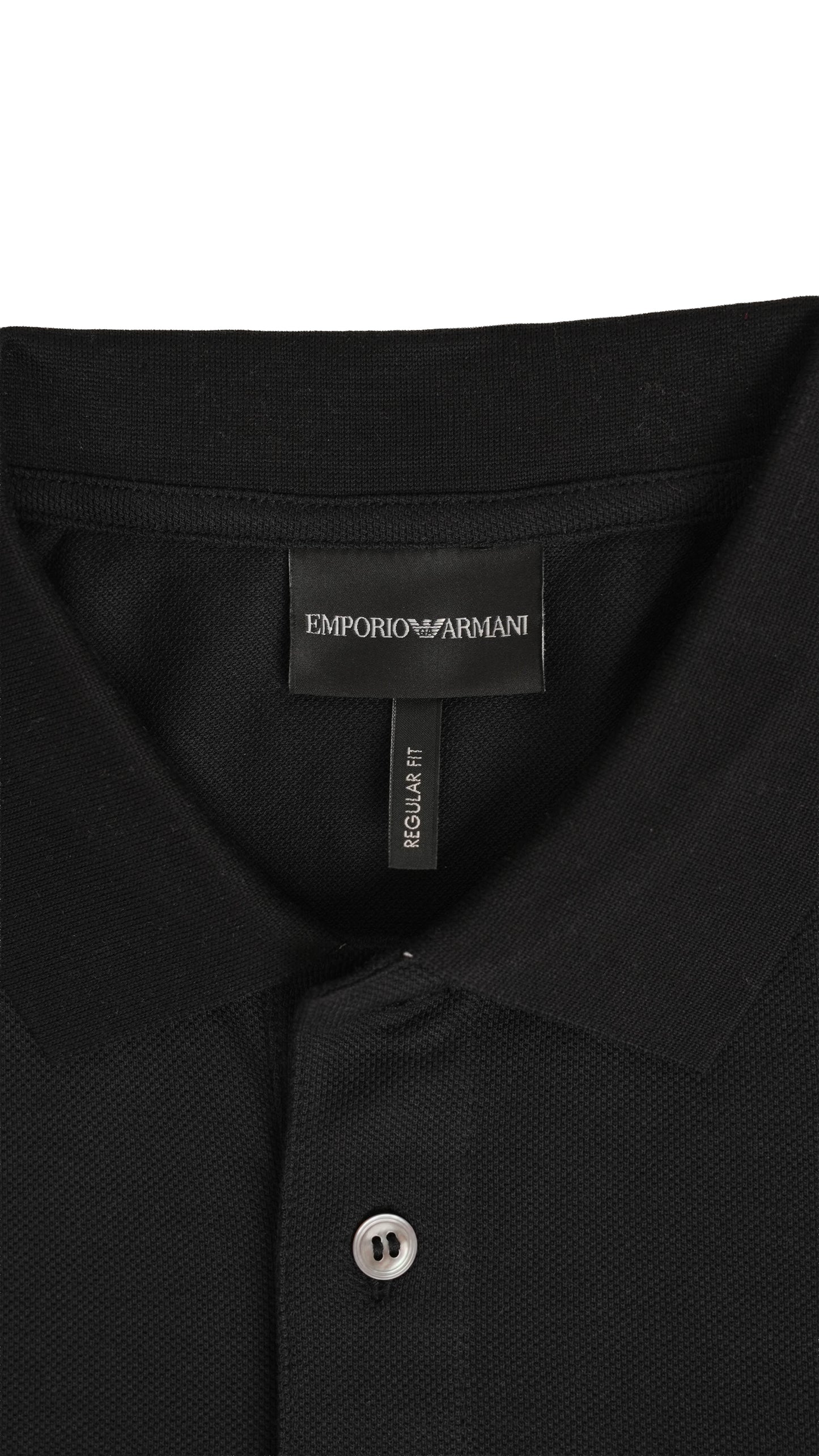 Emporio Armani EA7 Crna Majica na Kragnu