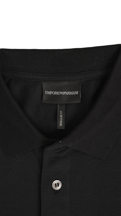 Emporio Armani EA7 Crna Majica na Kragnu