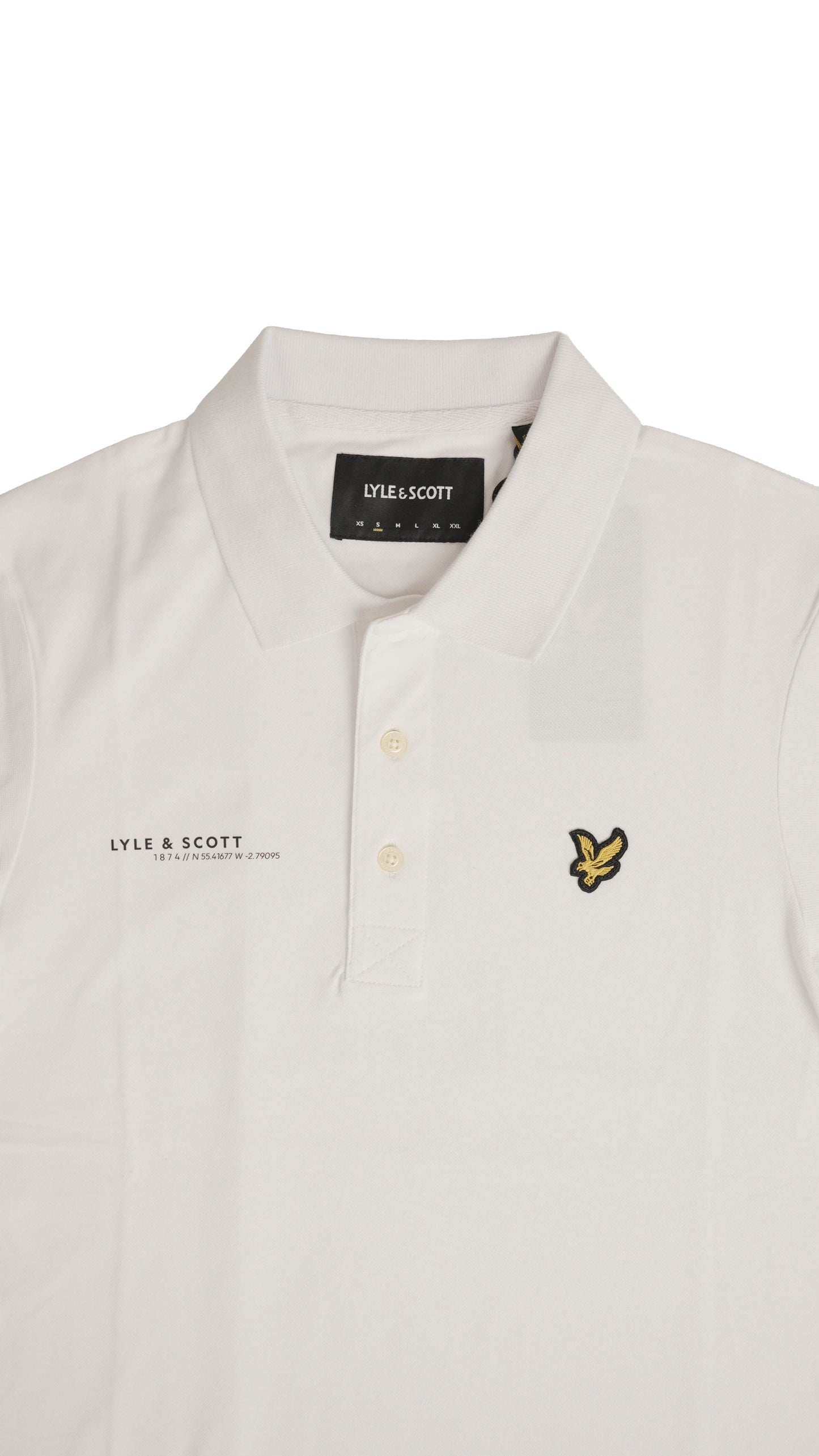 Lyle & Scott Bela Majica na Kragnu
