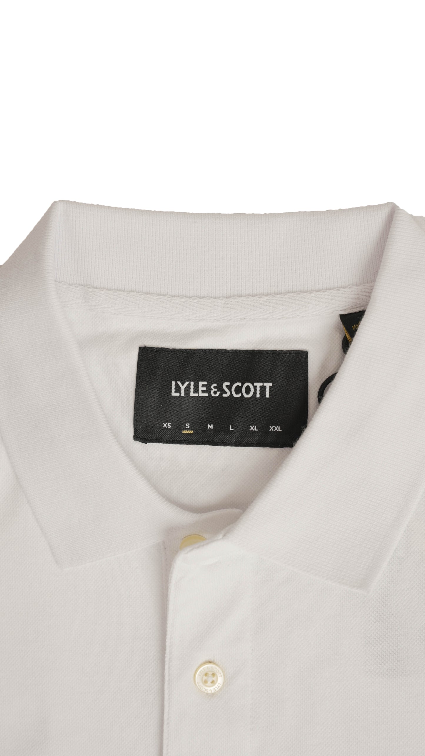 Lyle & Scott Bela Majica na Kragnu