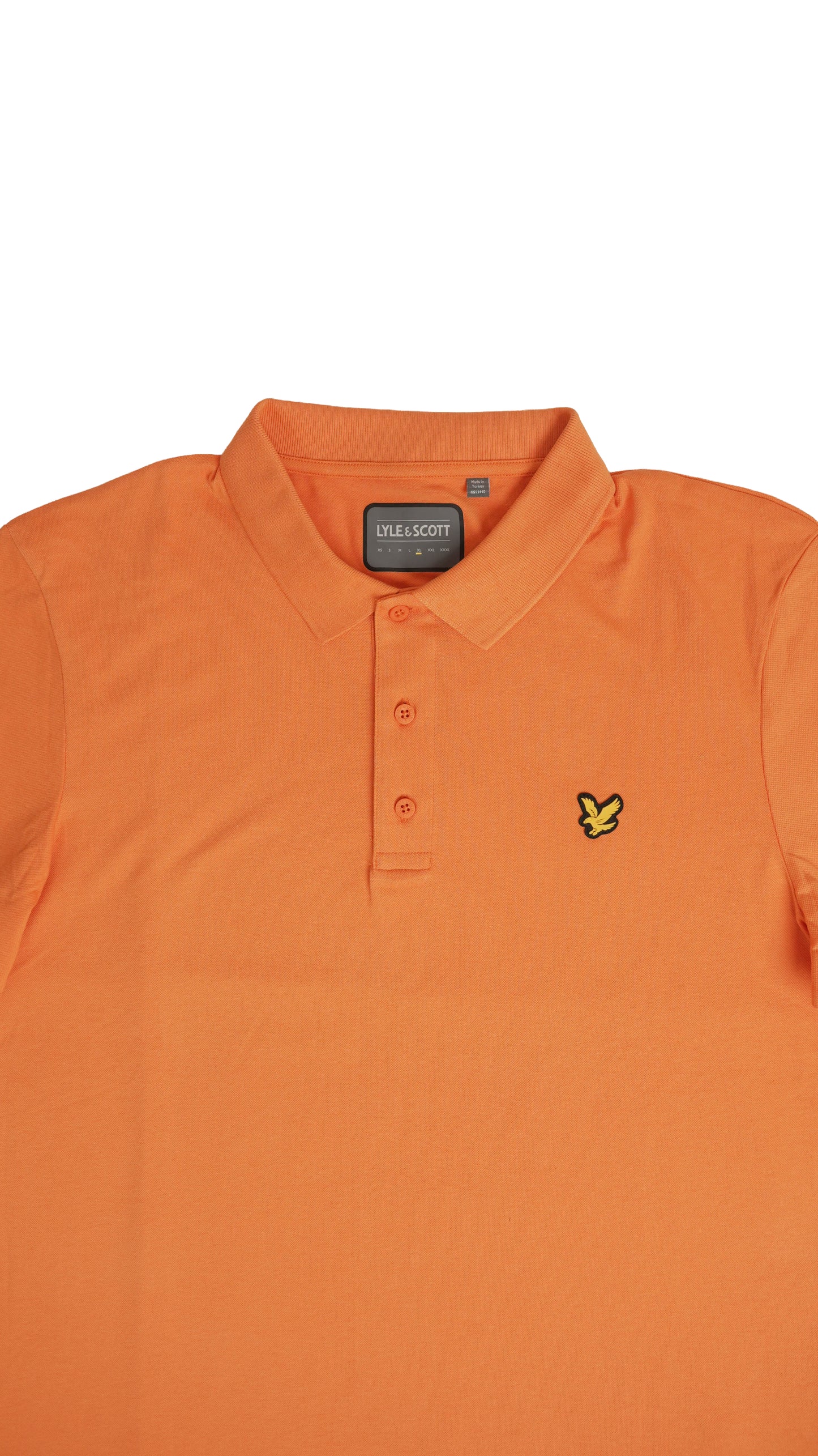Lyle & Scott Narandžasta Majica na Kragnu