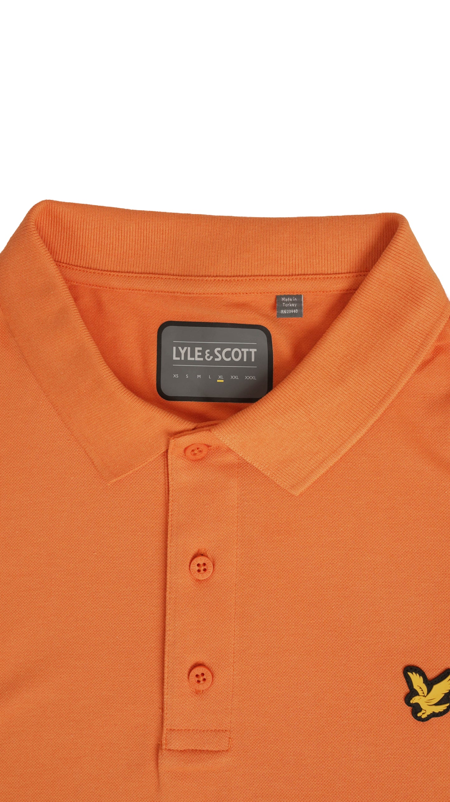 Lyle & Scott Narandžasta Majica na Kragnu