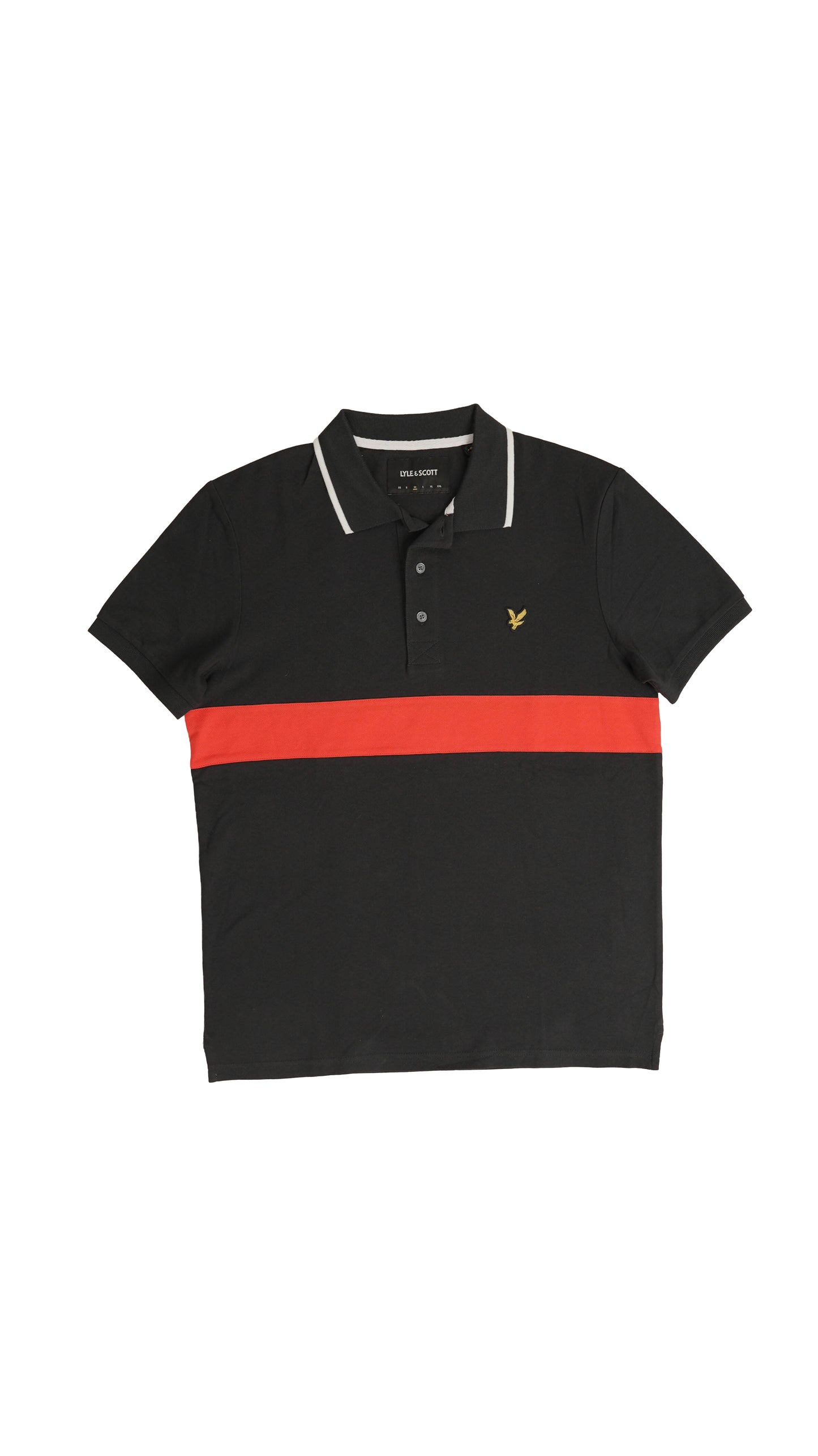 Lyle & Scott Crna Majica na Kragnu