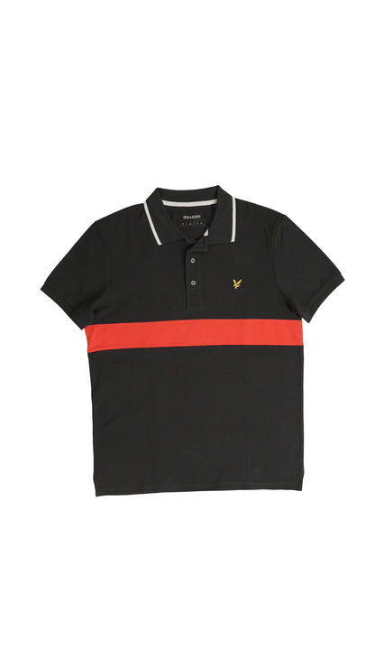 Lyle & Scott Crna Majica na Kragnu