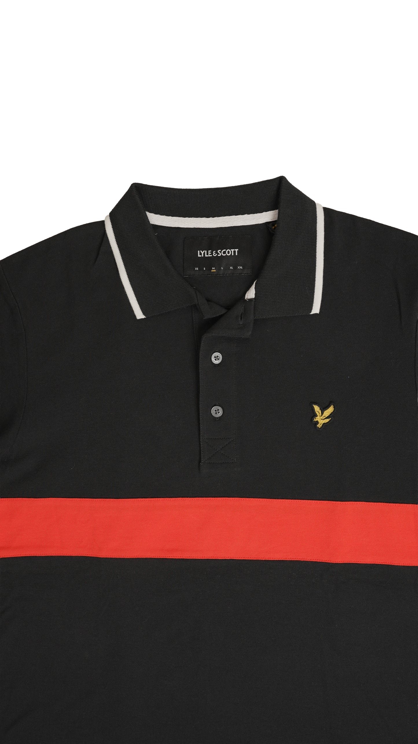 Lyle & Scott Crna Majica na Kragnu