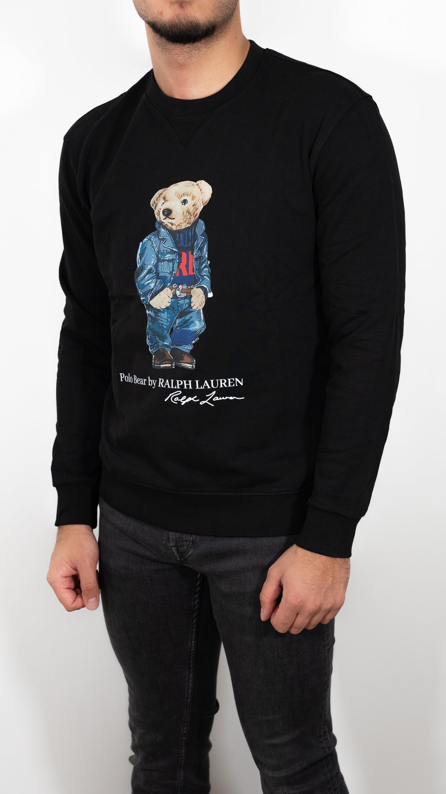 Polo Ralph Lauren Crni Duks sa Big Texas Bear Logom