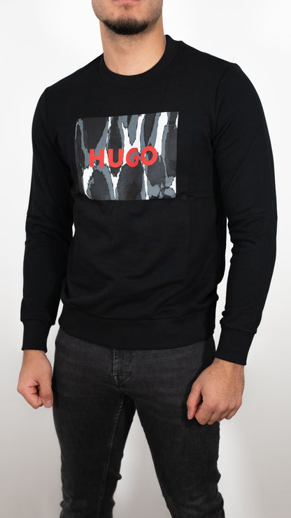 HUGO Crni Duks sa Zebra Box Logom