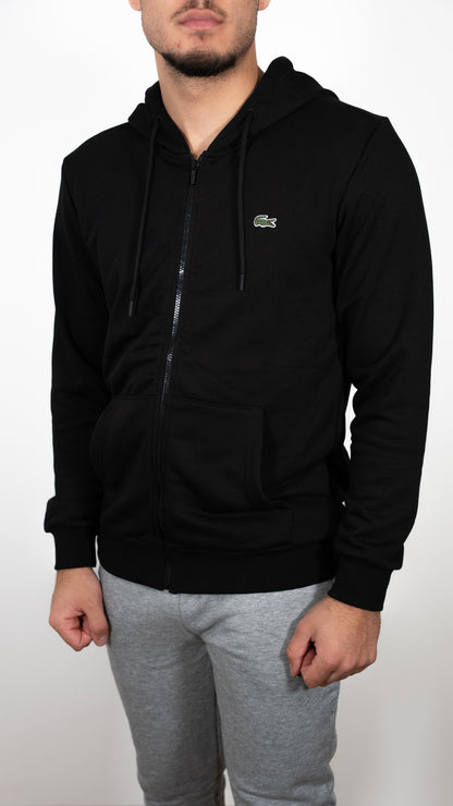 Lacoste Full-Zip Crni Duks sa Basic Logom