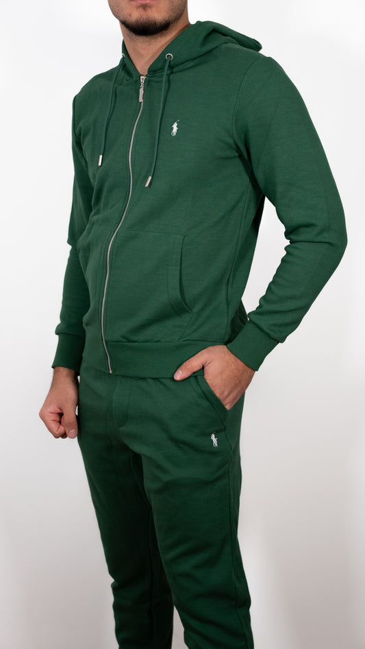 Polo Ralph Lauren Zeleni Full-Zip Komplet sa Basic Logom