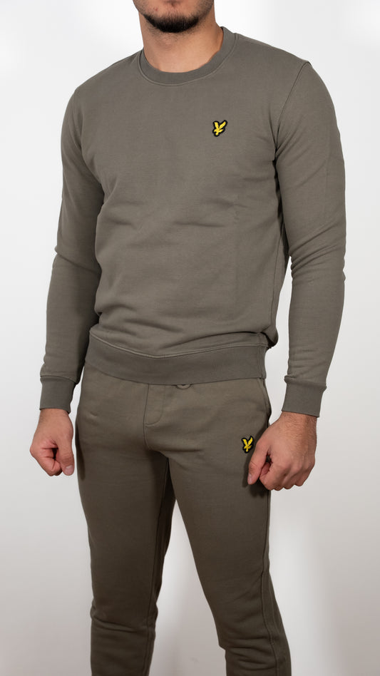 Lyle & Scott Vintage Maslinasti Komplet sa Vintage Šivenim Logom