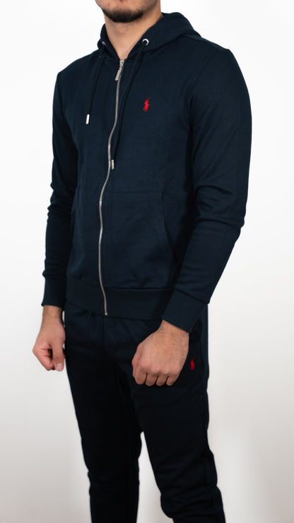 Polo Ralph Lauren Teget Full-Zip Komplet sa Basic Minimalistic Logom