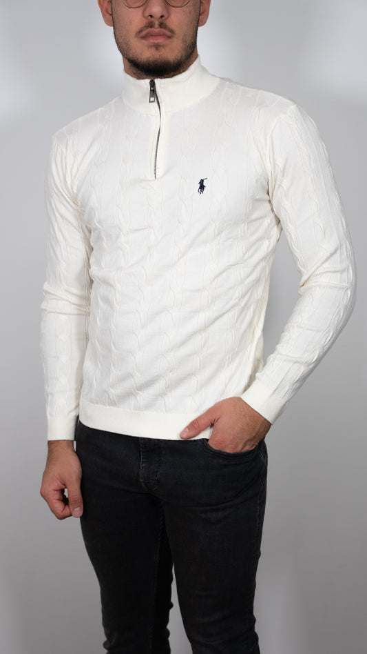 Polo Ralph Lauren Quarter-Zip Beli Džemper