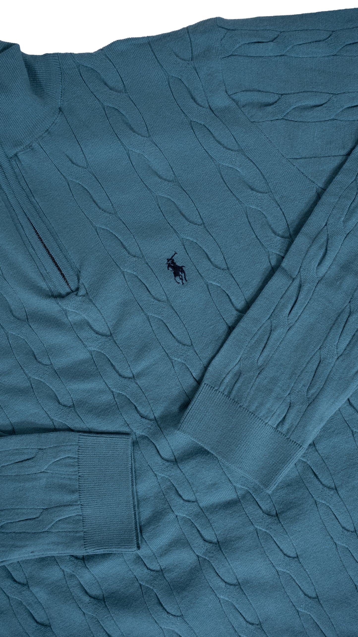 Polo Ralph Lauren Quarter-Zip Tirkizni Džemper