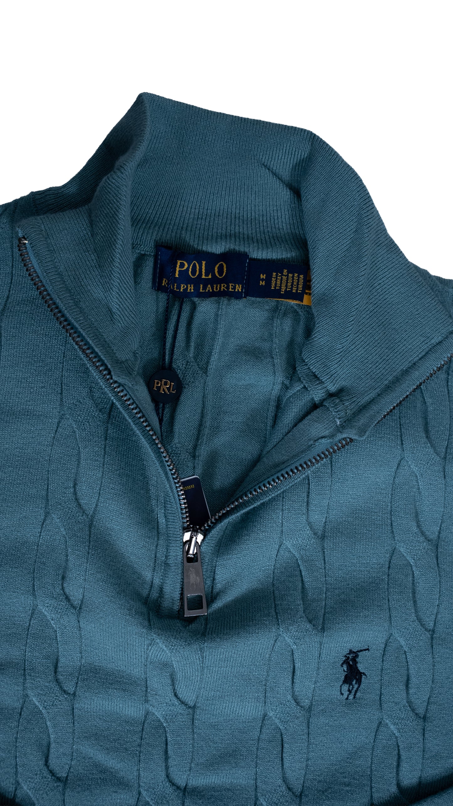 Polo Ralph Lauren Quarter-Zip Tirkizni Džemper