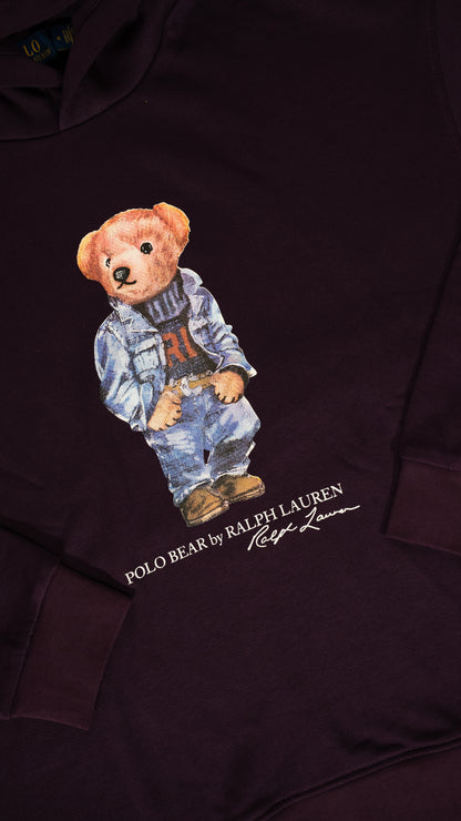 Polo Ralph Lauren Ljubičasti Duks sa Elegant Bear Logom
