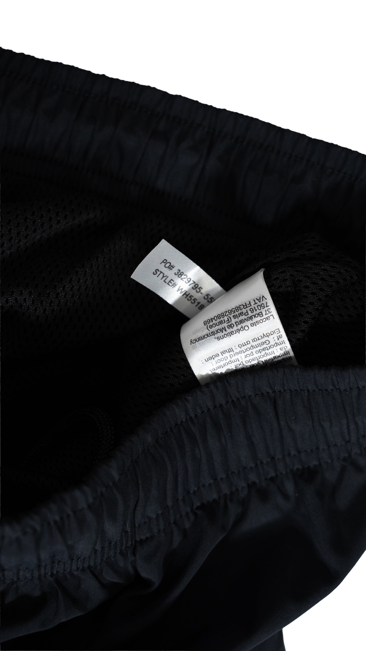 Lacoste Crni Šuškavi Donji Deo Trenerke