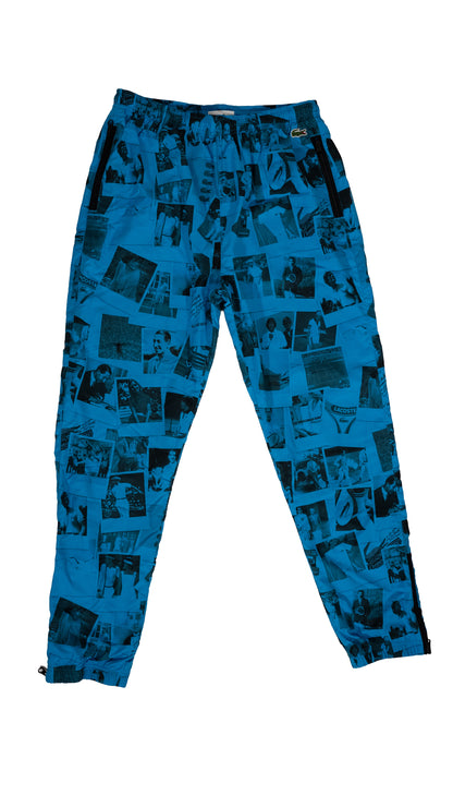 Lacoste x Polaroid Plava Šuškava Trenerka sa All-Over Printom