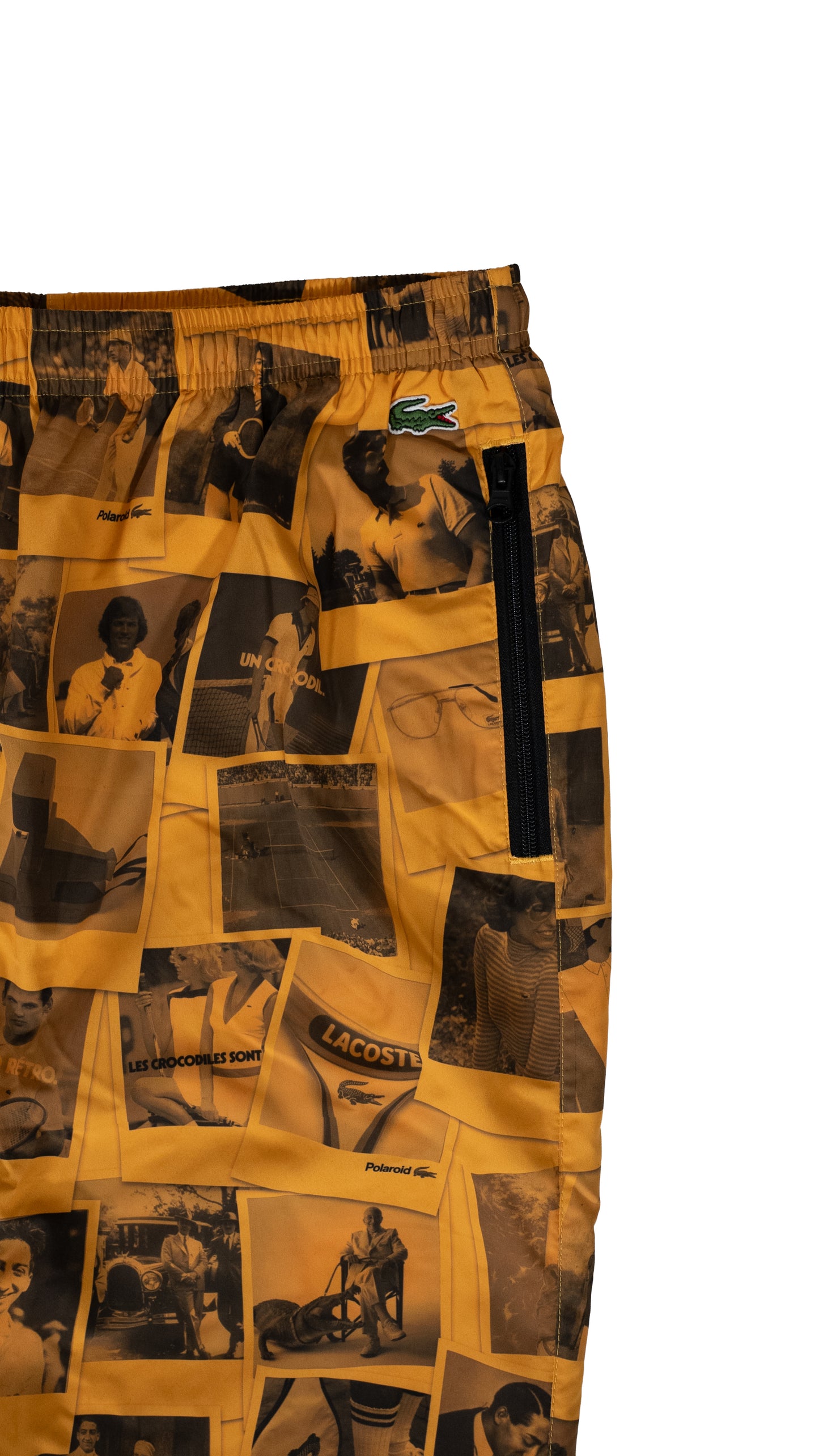 Lacoste x Polaroid Krem Šuškava Trenerka sa All-Over Printom