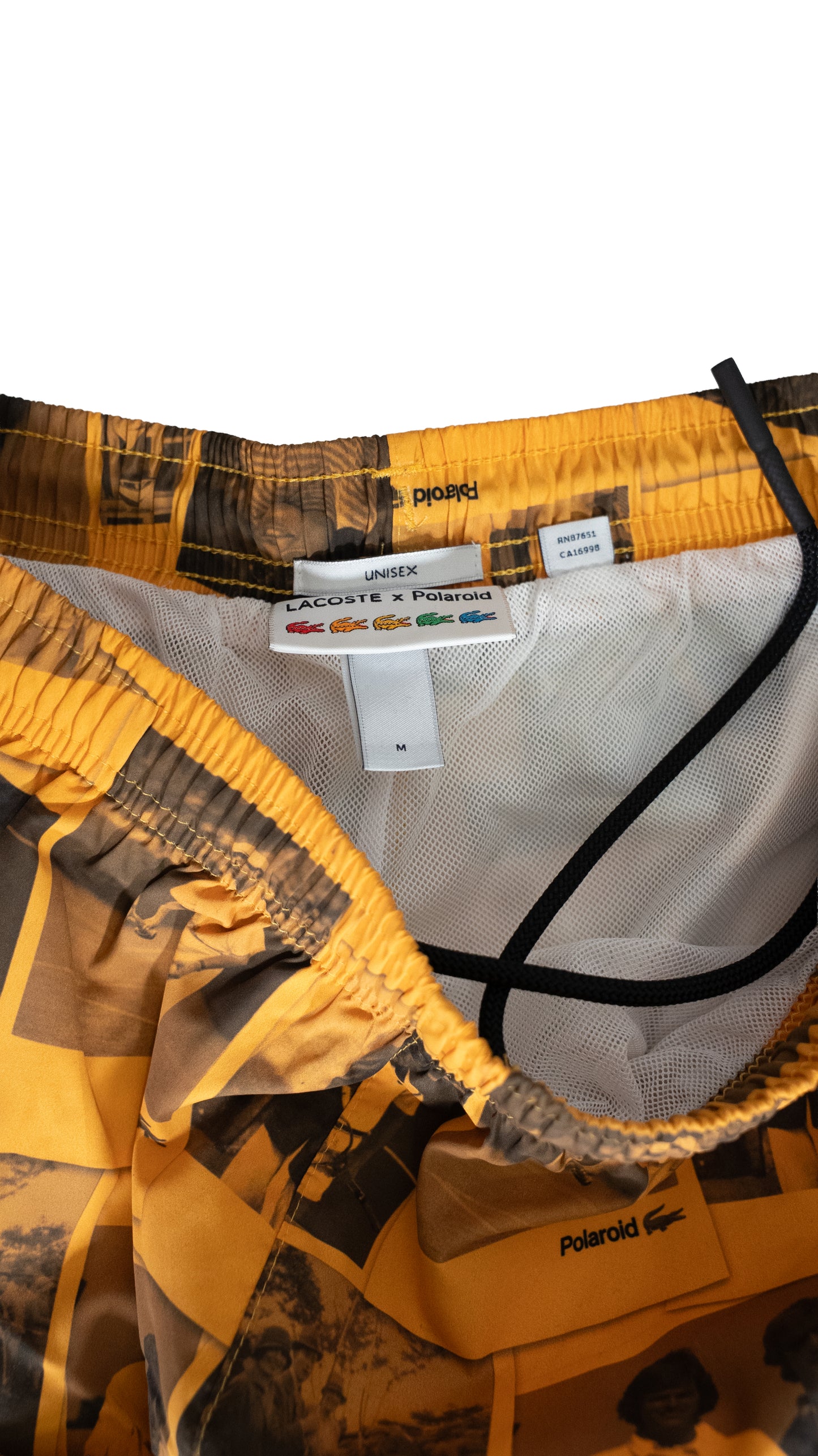 Lacoste x Polaroid Krem Šuškava Trenerka sa All-Over Printom