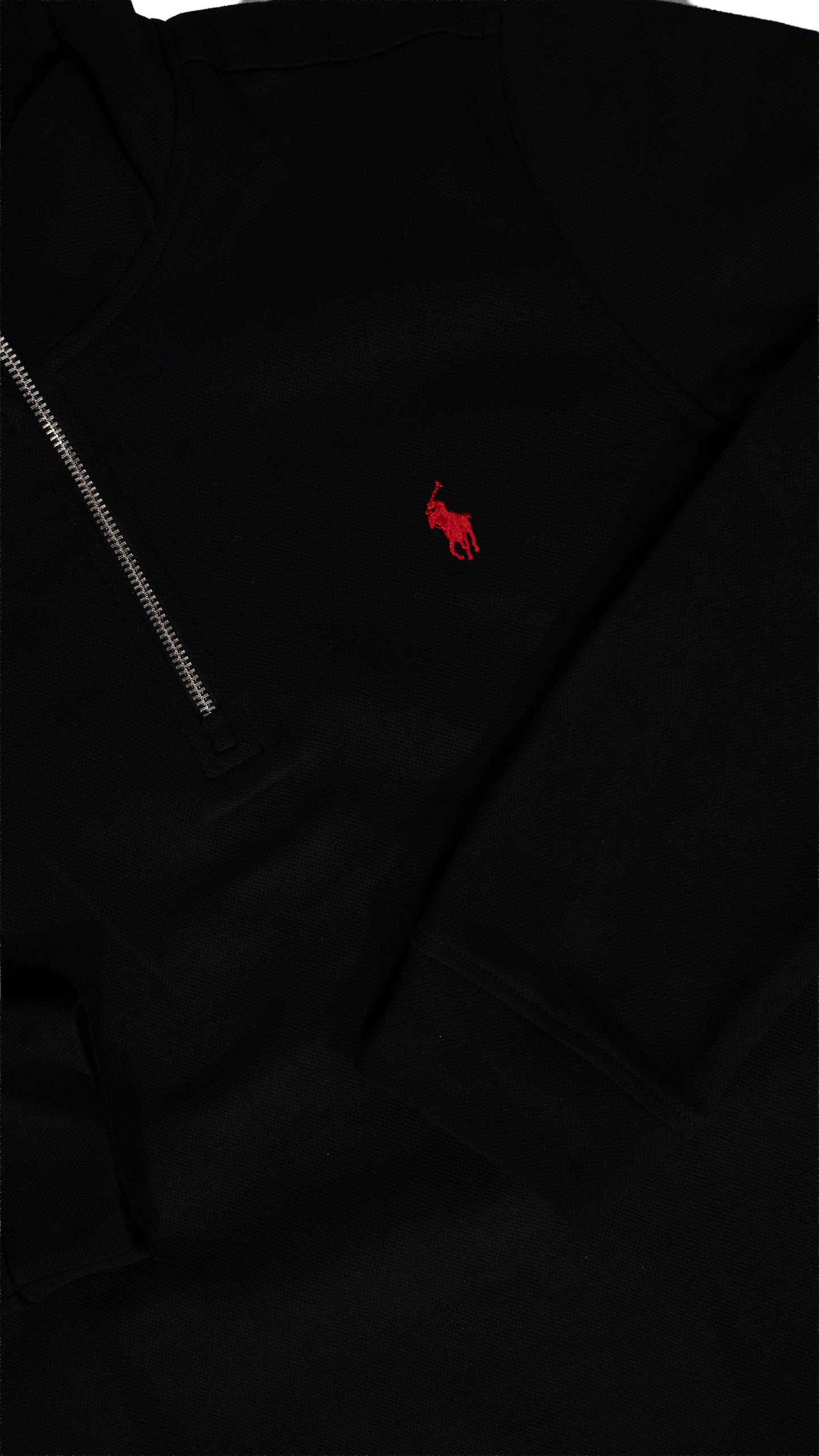 Polo Ralph Lauren Crni Quarter-Zip Elegant Duks