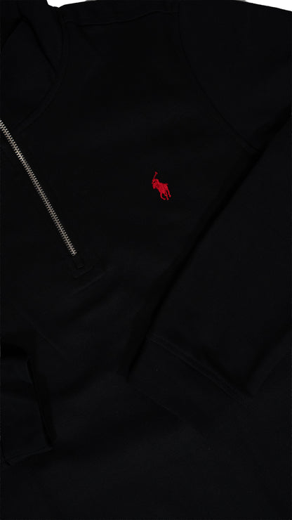 Polo Ralph Lauren Crni Quarter-Zip Elegant Duks