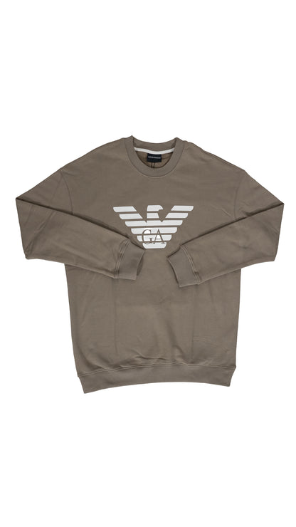 Emporio Armani EA7 Krem Duks sa GA Logom