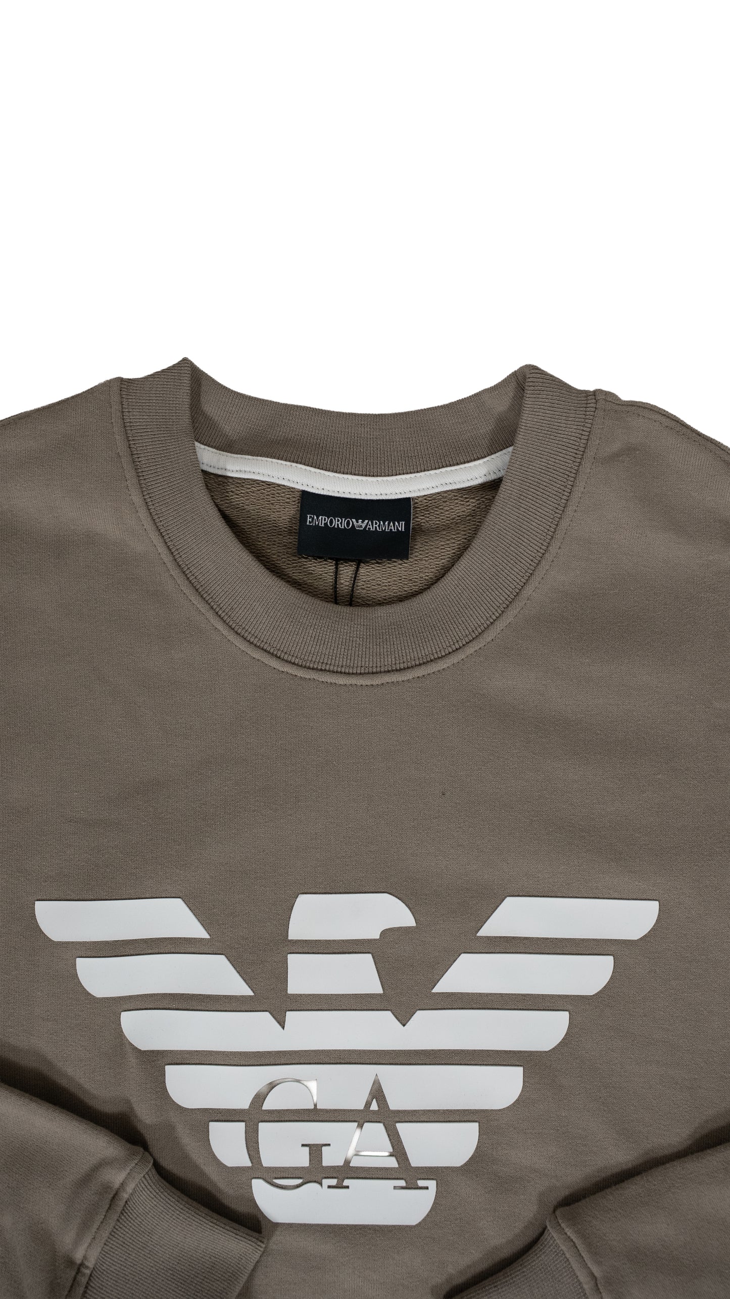 Emporio Armani EA7 Krem Duks sa GA Logom