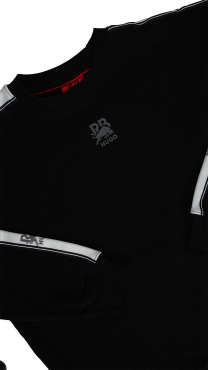 HUGO x Red Bull Crni Duks sa Logom na Rukavima