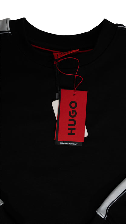 HUGO x Red Bull Crni Duks sa Logom na Rukavima