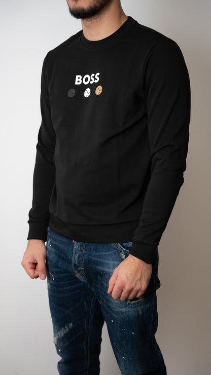 BOSS Crni Duks sa Logom i Lopticama