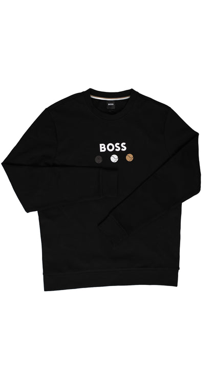 BOSS Crni Duks sa Logom i Lopticama