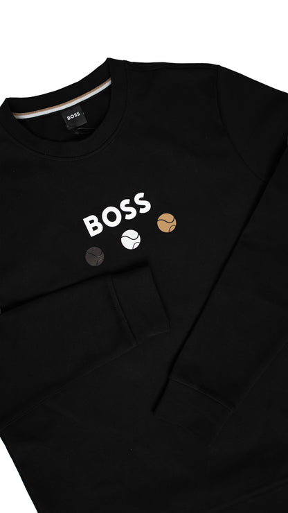 BOSS Crni Duks sa Logom i Lopticama