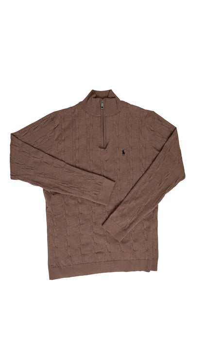 Polo Ralph Lauren Svetlo Braon Quarter-Zip Džemper