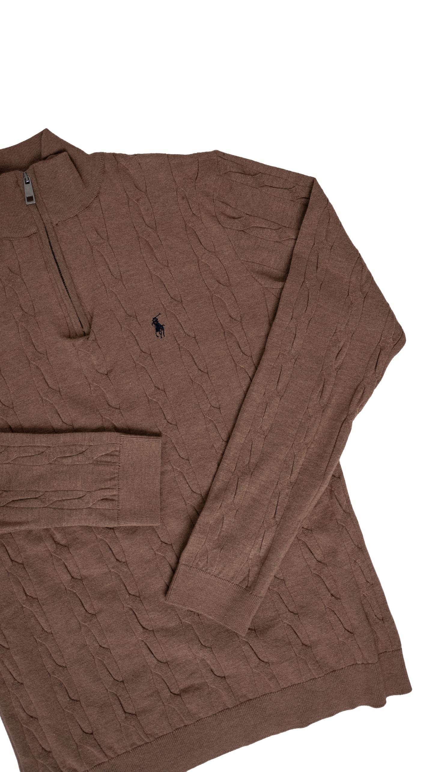 Polo Ralph Lauren Svetlo Braon Quarter-Zip Džemper