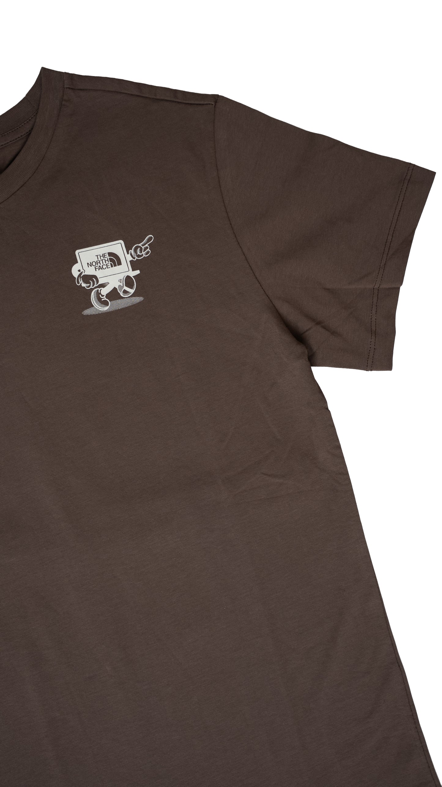 The North Face Braon Majica sa Printom na Leðima