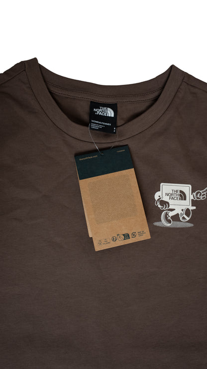 The North Face Braon Majica sa Printom na Leðima