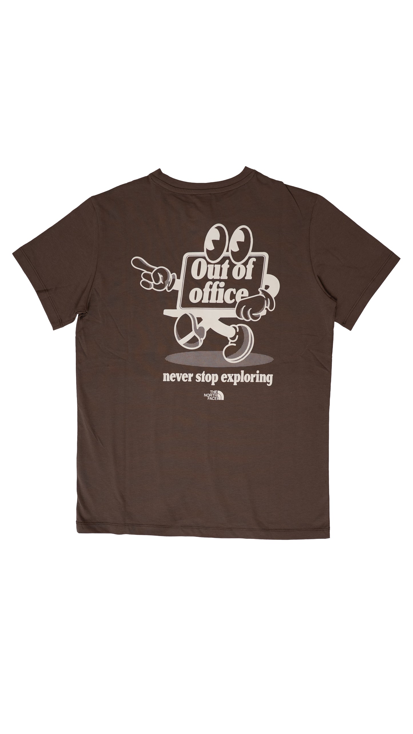 The North Face Braon Majica sa Printom na Leðima