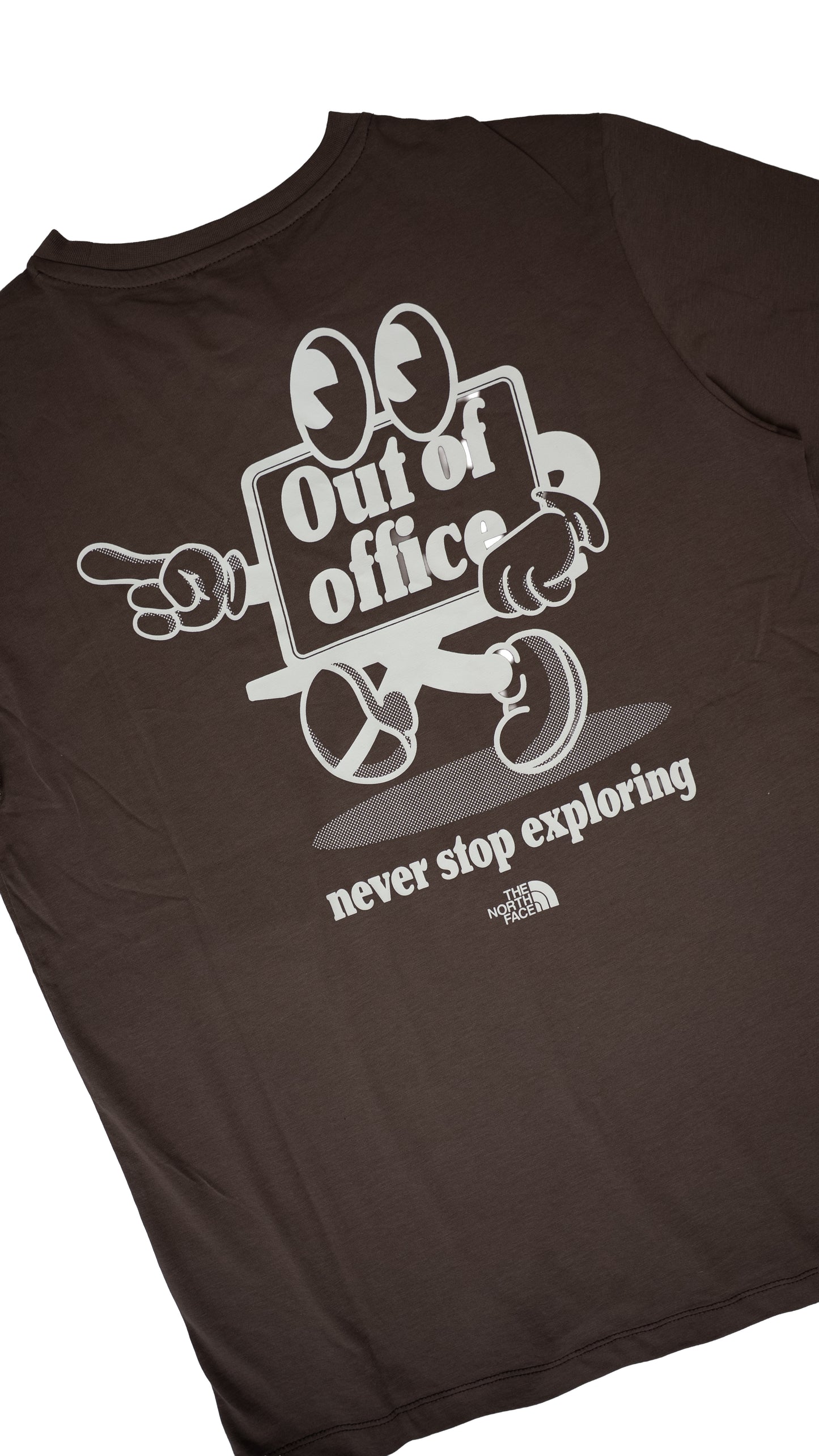 The North Face Braon Majica sa Printom na Leðima