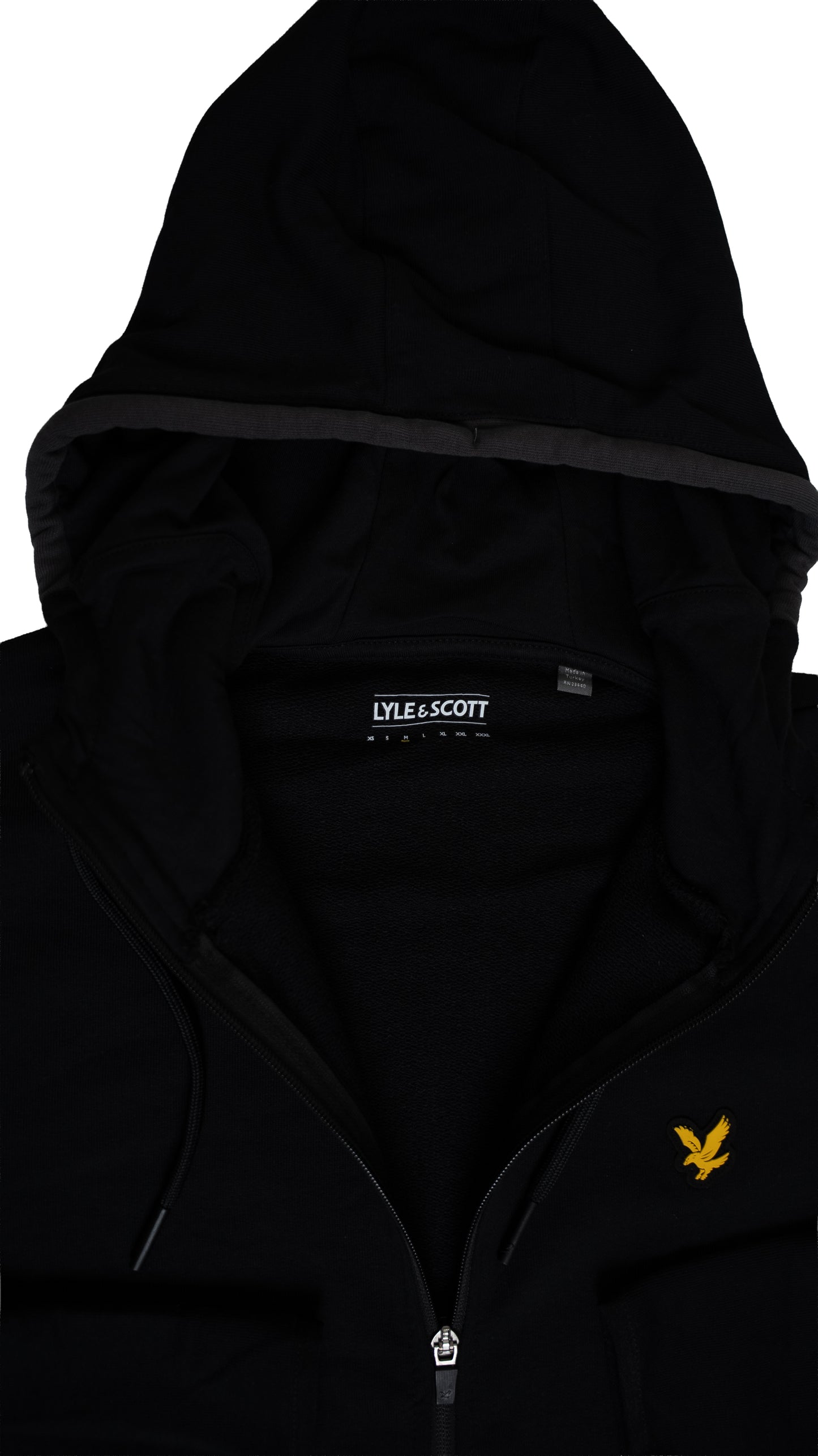 Lyle & Scott Crni Full-Zip Sport Duks sa Detaljima