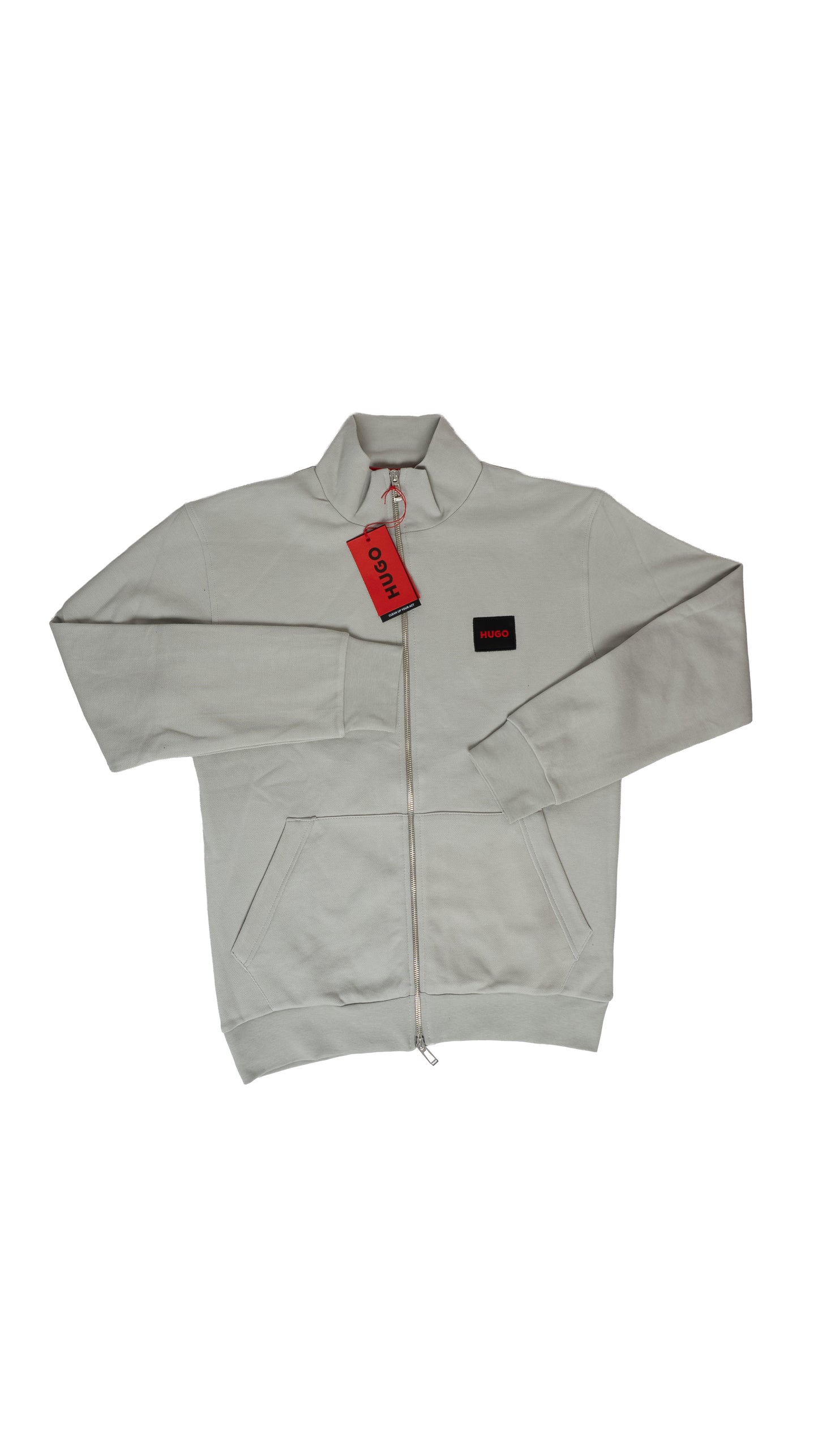 HUGO Bež Full-Zip Elegant Duks