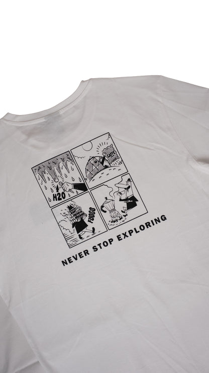 The North Face 'Bialleti' Bela Majica sa Printom na Leðima