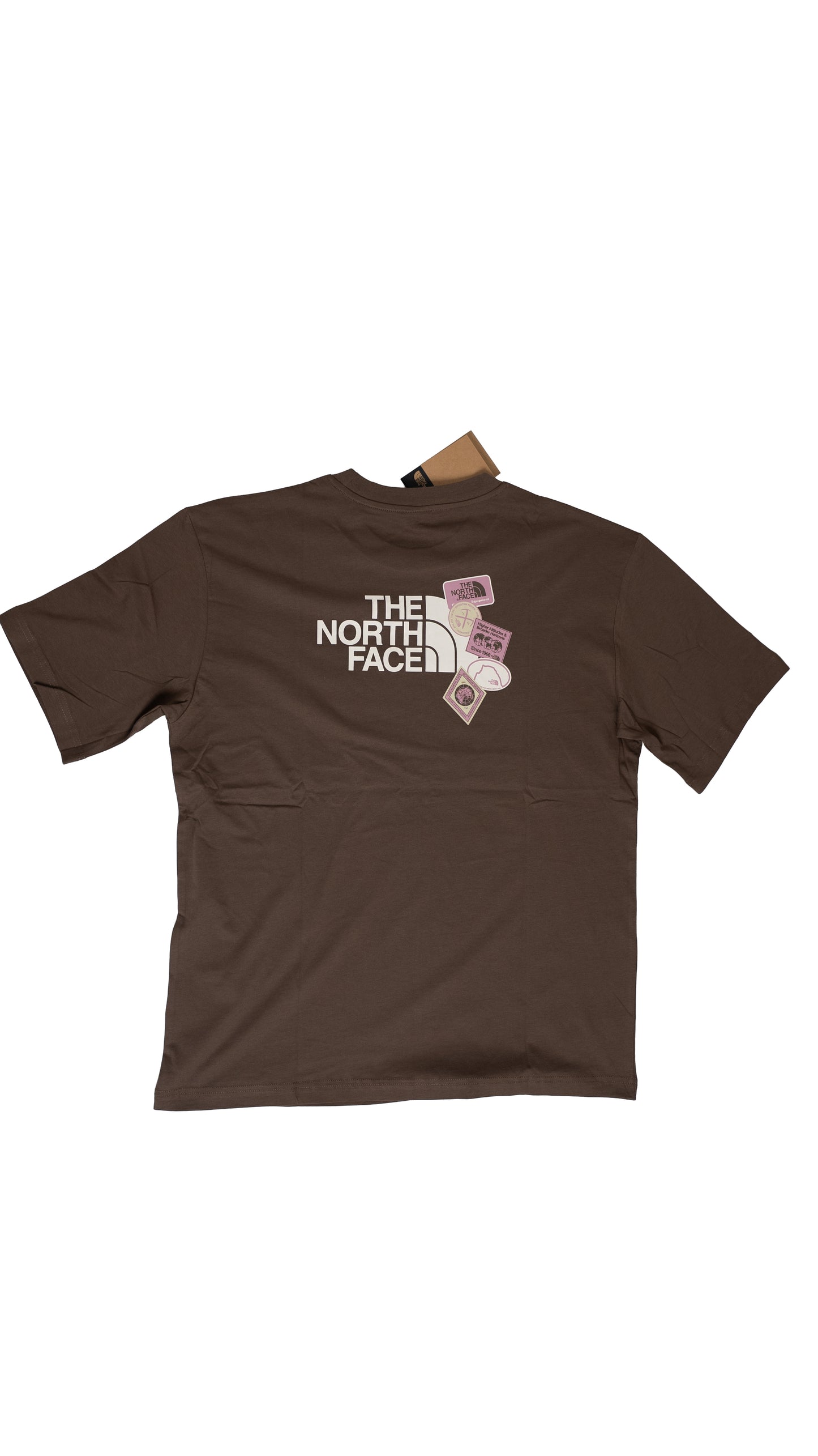 The North Face Braon Majica sa Printom na Leðima