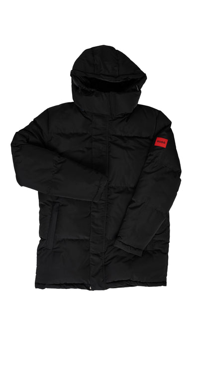 HUGO Crna Jakna sa Box Logom