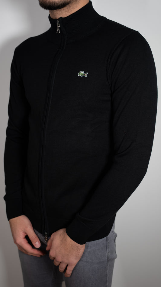Lacoste Crni Full-Zip Elegant Duks/Džemper