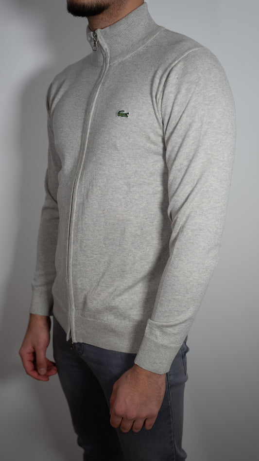 Lacoste Sivi Full-Zip Elegant Duks/Džemper