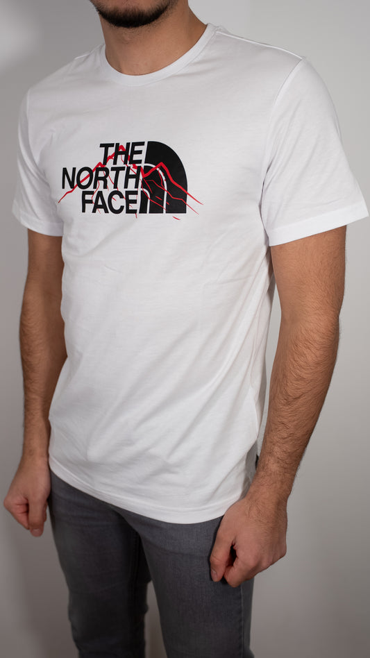 The North Face Crna Majica sa Mountain Line Logo Printom