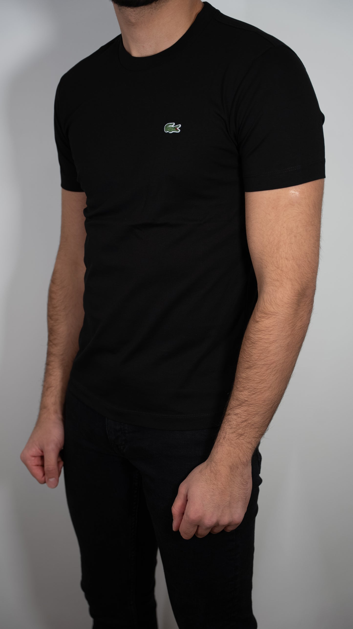 Lacoste Crna Majica sa Basic Logom