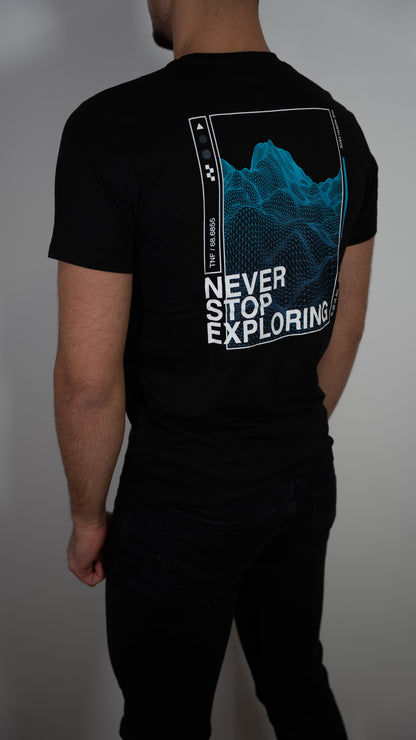 The North Face Crna Majica sa Never Stop Exploring Printom na Leðima