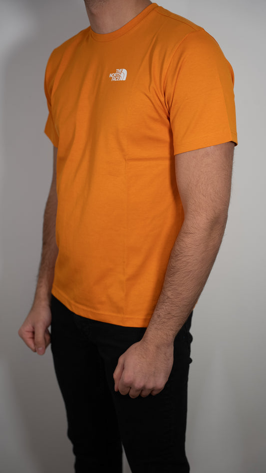 The North Face Narandžasta Majica sa Minimalistic Logom